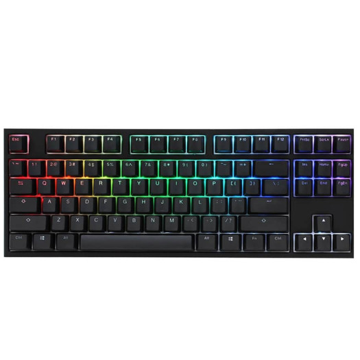 Ducky One 2 TKL RGB, Cherry Speed Silver RGB Switch,87 key, Type-C USB, RGB Backlit, Black keycaps | DKON1787ST-PUSPDAZT1